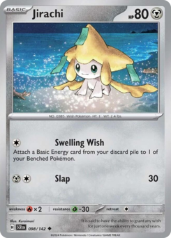 Jirachi, Stellar Crown #98, Pokémon TCG card