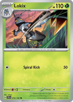 Lokix, Stellar Crown #16, Pokémon TCG card