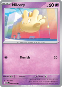 Milcery, Stellar Crown #64, Pokémon TCG card