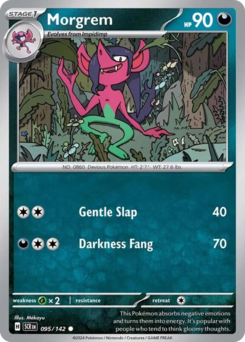 Morgrem, Stellar Crown #95, Pokémon TCG card