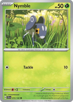 Nymble, Stellar Crown #15, Pokémon TCG card