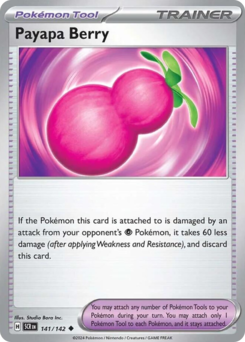 Payapa Berry, Stellar Crown #141, Pokémon TCG card