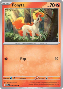 Ponyta, Stellar Crown #19, Pokémon TCG card