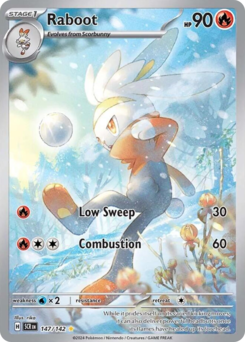 Raboot, Stellar Crown #147, Pokémon TCG card
