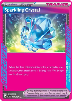 Sparkling Crystal, Stellar Crown #142, Pokémon TCG card