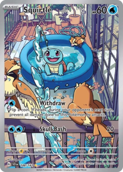 Squirtle, Stellar Crown #148, Pokémon TCG card