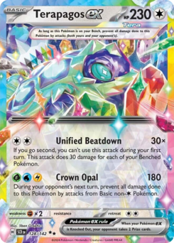 Terapagos ex, Stellar Crown #128, Pokémon TCG card
