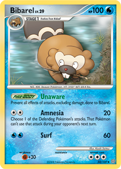 Bibarel, Stormfront #32, Pokémon TCG card