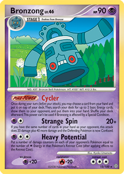 Bronzong, Stormfront #13, Pokémon TCG card