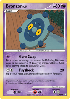 Bronzor, Stormfront #55, Pokémon TCG card