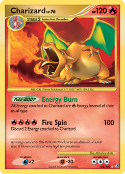 Charizard, Stormfront #103, Pokémon TCG card
