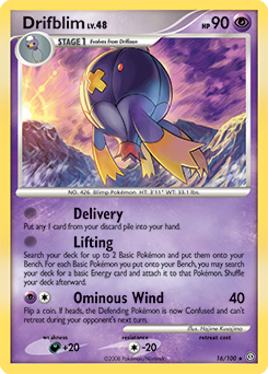 Drifblim, Stormfront #16, Pokémon TCG card