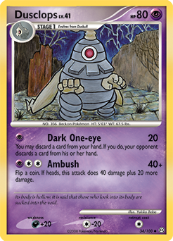 Dusclops, Stormfront #34, Pokémon TCG card