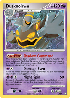 Dusknoir, Stormfront #1, Pokémon TCG card