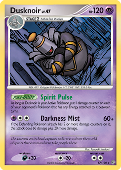 Dusknoir, Stormfront #17, Pokémon TCG card