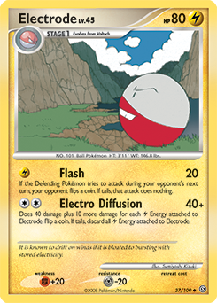 Electrode, Stormfront #37, Pokémon TCG card