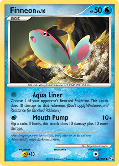 Finneon, Stormfront #61, Pokémon TCG card