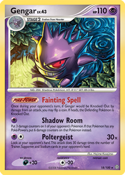 Gengar, Stormfront #18, Pokémon TCG card