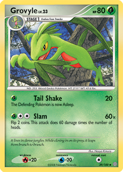 Grovyle, Stormfront #39, Pokémon TCG card