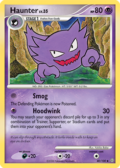 Haunter, Stormfront #40, Pokémon TCG card