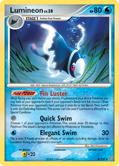Lumineon, Stormfront #4, Pokémon TCG card