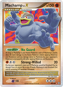 Machamp LV.X, Stormfront #98, Pokémon TCG card