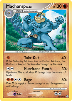 Machamp, Stormfront #20, Pokémon TCG card