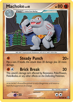 Machoke, Stormfront #41, Pokémon TCG card
