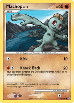 Machop, Stormfront #64, Pokémon TCG card