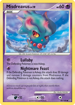 Misdreavus, Stormfront #68, Pokémon TCG card