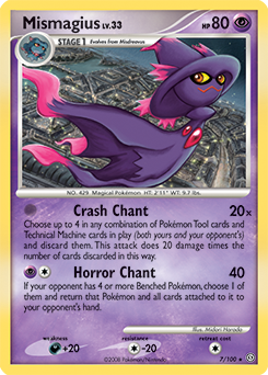 Mismagius, Stormfront #7, Pokémon TCG card