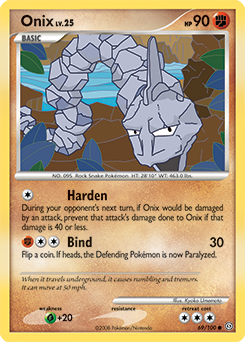 Onix, Stormfront #69, Pokémon TCG card