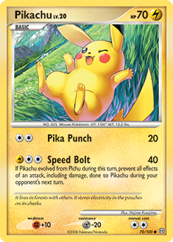 Pikachu, Stormfront #70, Pokémon TCG card