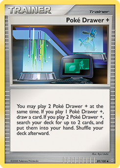 Poké Drawer +, Stormfront #89, Pokémon TCG card