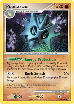Pupitar, Stormfront #47, Pokémon TCG card