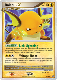 Raichu LV.X, Stormfront #99, Pokémon TCG card