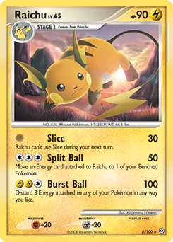 Raichu, Stormfront #8, Pokémon TCG card