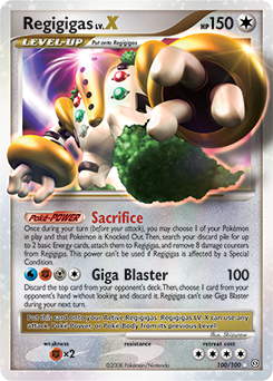 Regigigas LV.X, Stormfront #100, Pokémon TCG card