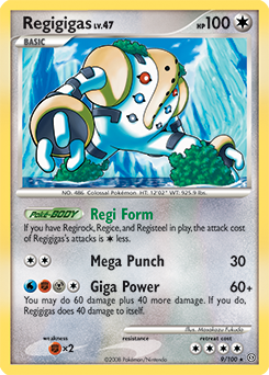 Regigigas, Stormfront #9, Pokémon TCG card