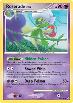 Roserade, Stormfront #23, Pokémon TCG card