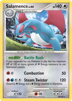 Salamence, Stormfront #24, Pokémon TCG card