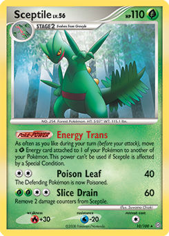 Sceptile, Stormfront #10, Pokémon TCG card