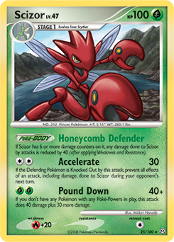 Scizor, Stormfront #25, Pokémon TCG card