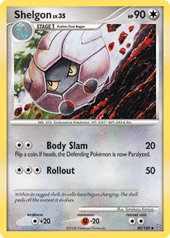 Shelgon, Stormfront #50, Pokémon TCG card