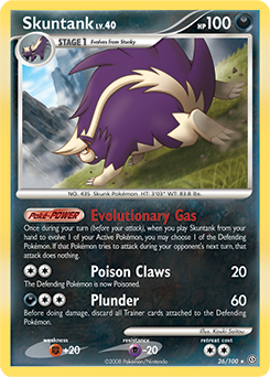 Skuntank, Stormfront #26, Pokémon TCG card