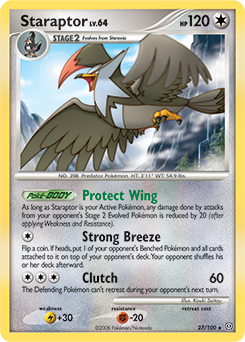 Staraptor, Stormfront #27, Pokémon TCG card
