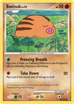 Swinub, Stormfront #77, Pokémon TCG card