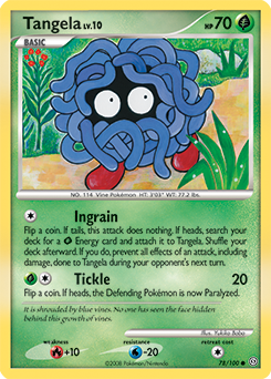 Tangela, Stormfront #78, Pokémon TCG card