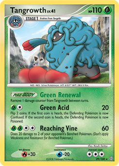 Tangrowth, Stormfront #29, Pokémon TCG card