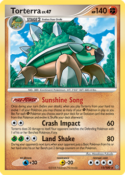 Torterra, Stormfront #11, Pokémon TCG card